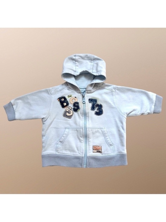 Cherokee Other - ⭐️ 5 for $25 Cherokee Light Blue Baby Hoodie Zipper Size 3-6 Months